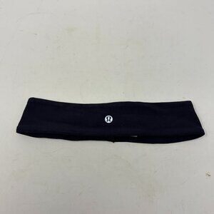 Lululemon headband 2" navy blue stretchy one size